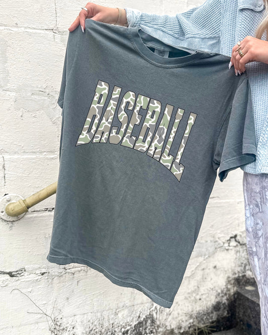 Camo Baseball Tee (PRE-ORDER)
