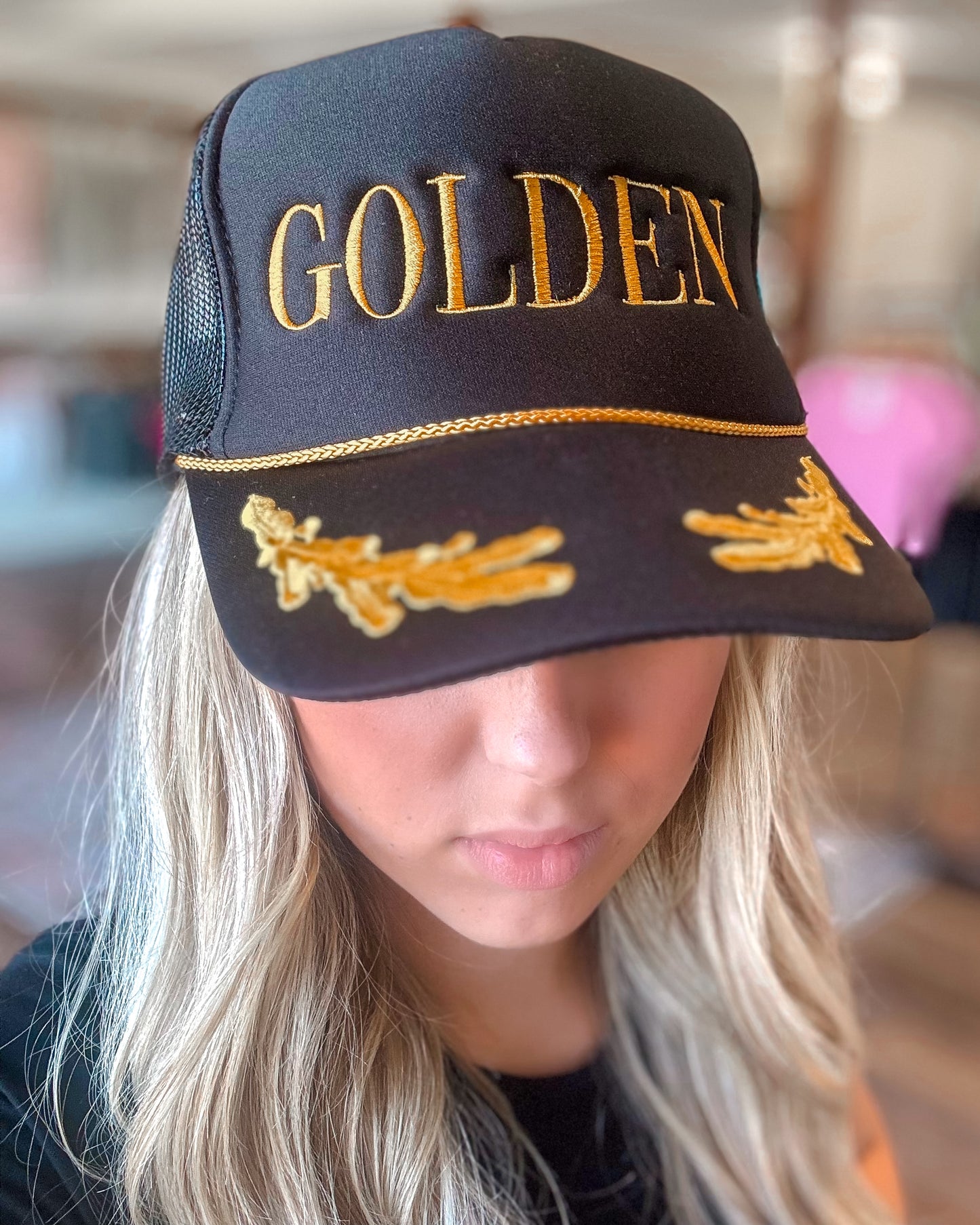 Stay Golden Trucker Hat