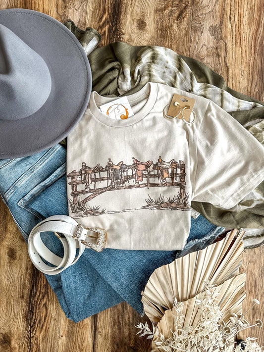 $15 Western Saddle Tee (PRE-ORDER)