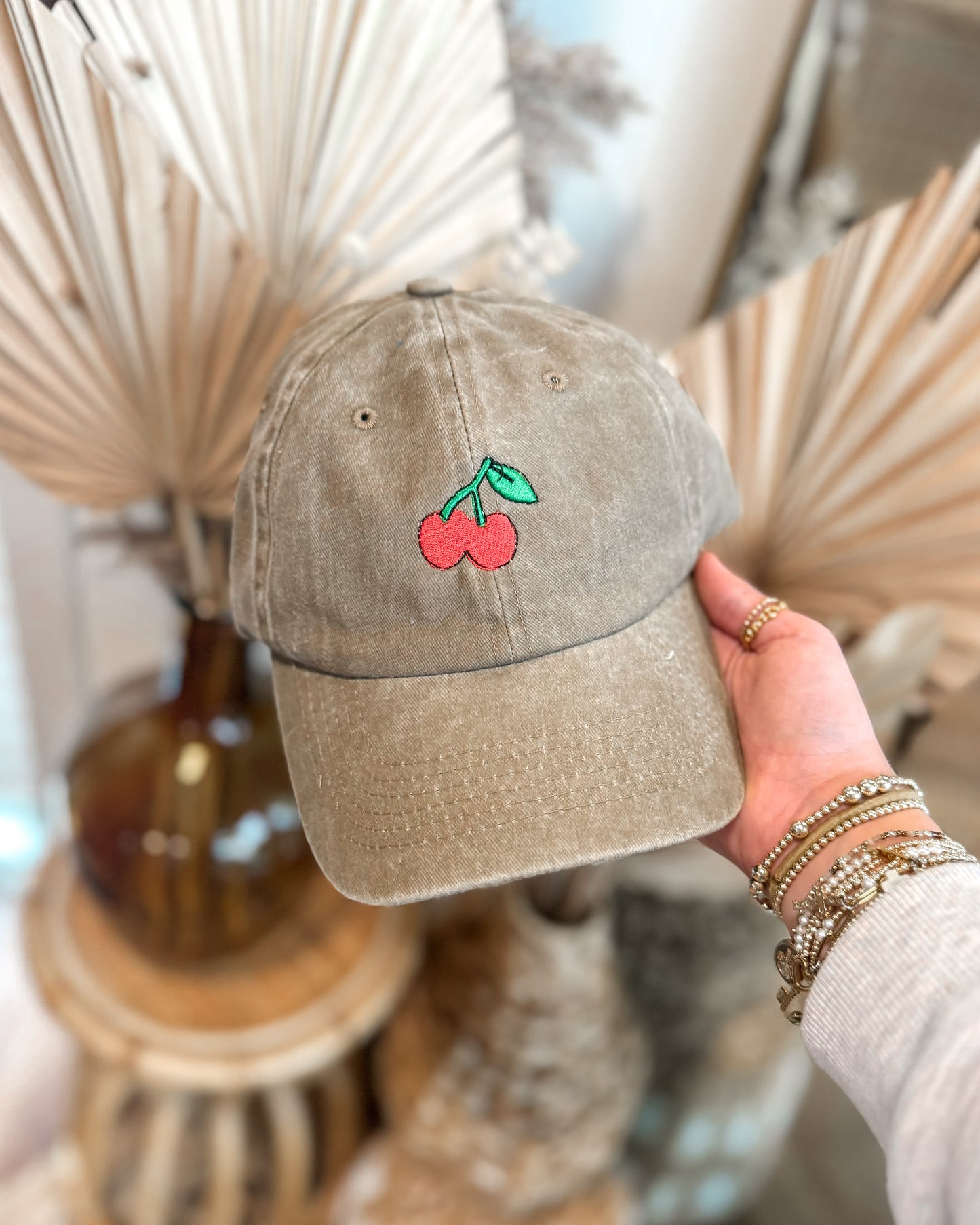 Cherry Washed Cap