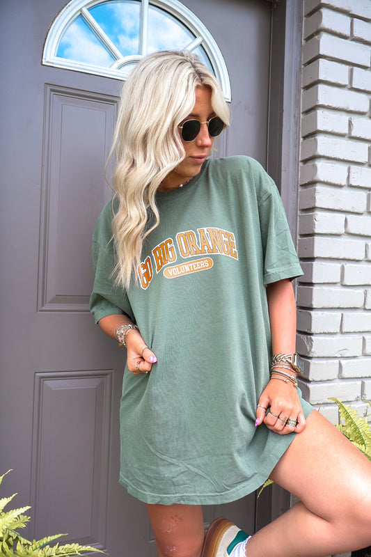 Moss Go Big Orange Tee