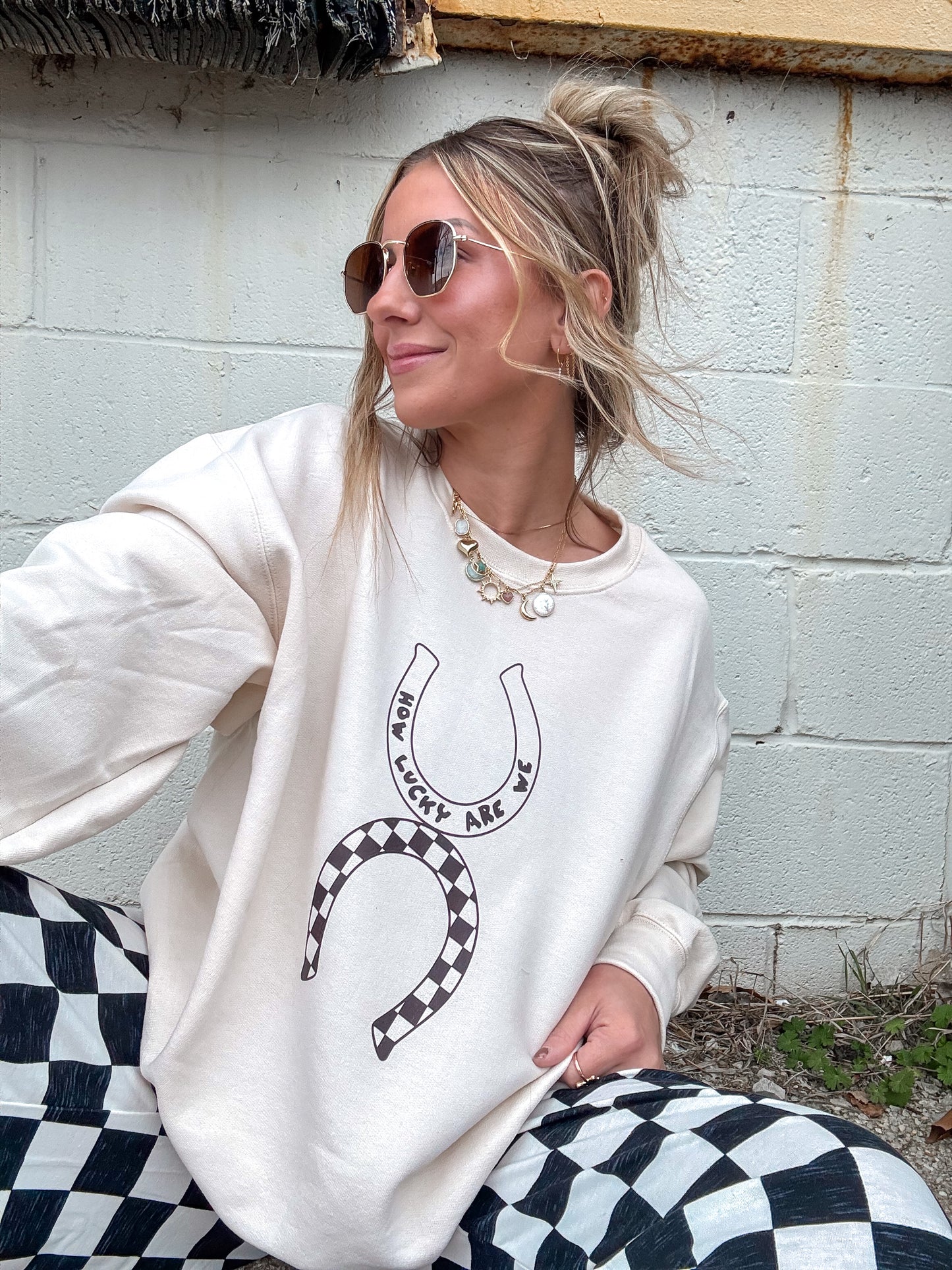 How Lucky Are We Sweatshirt (Pre-Order)