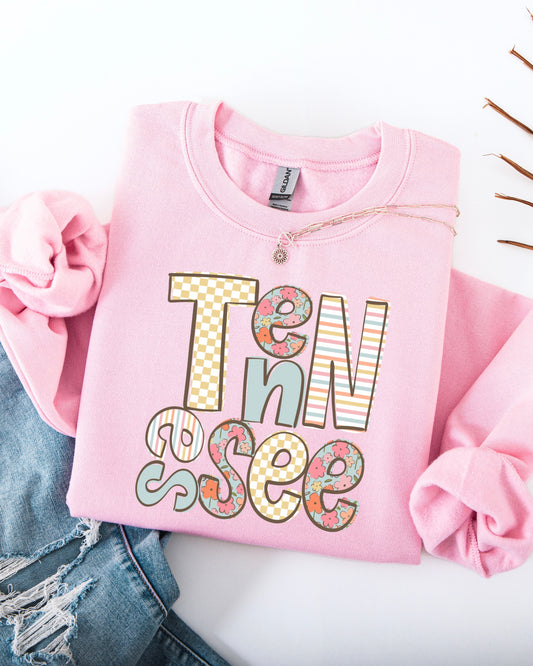 Tennessee Blush Doodle Sweatshirt