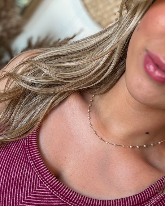 Dainty Pearl Necklace