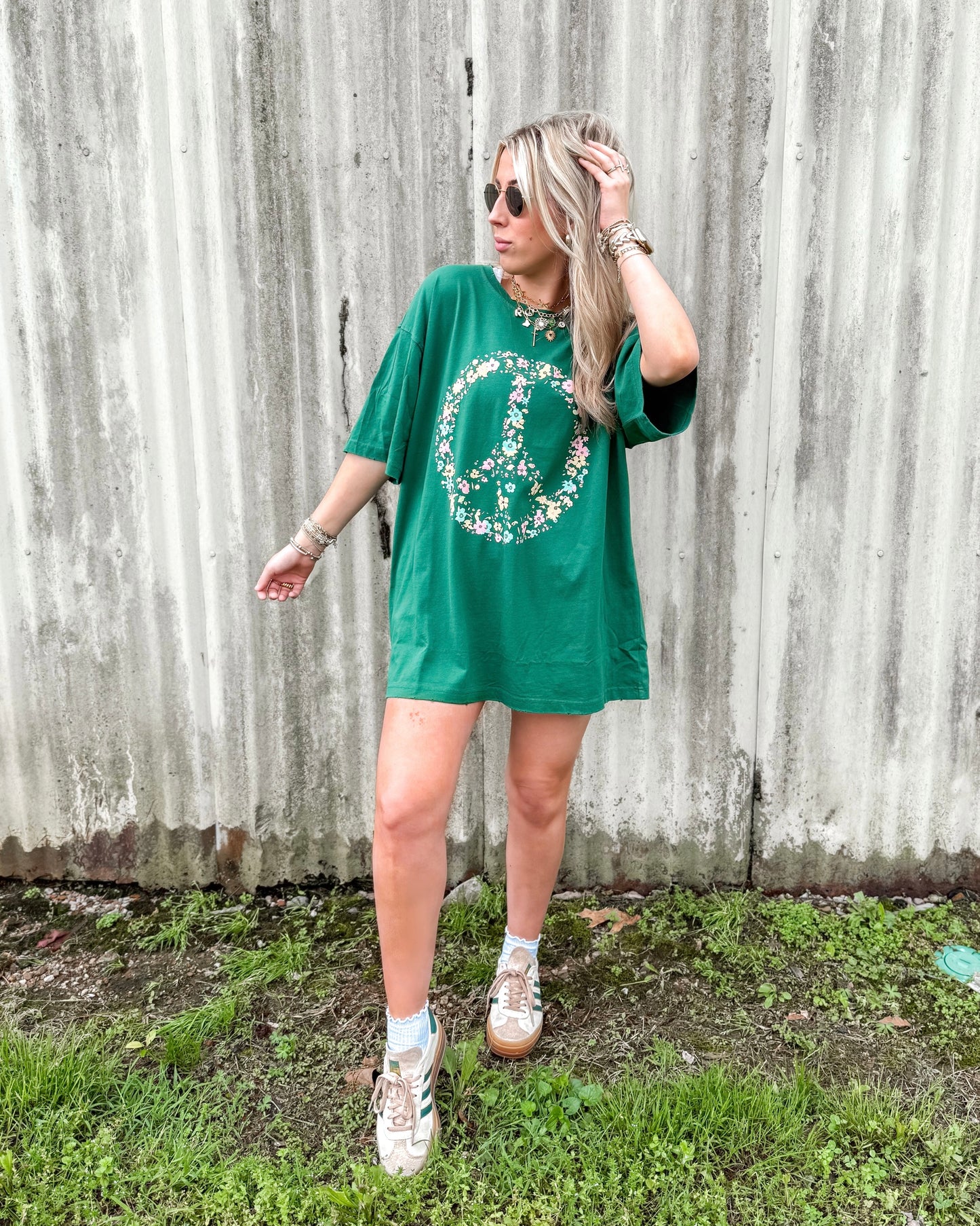 Peace Floral Graphic Tee