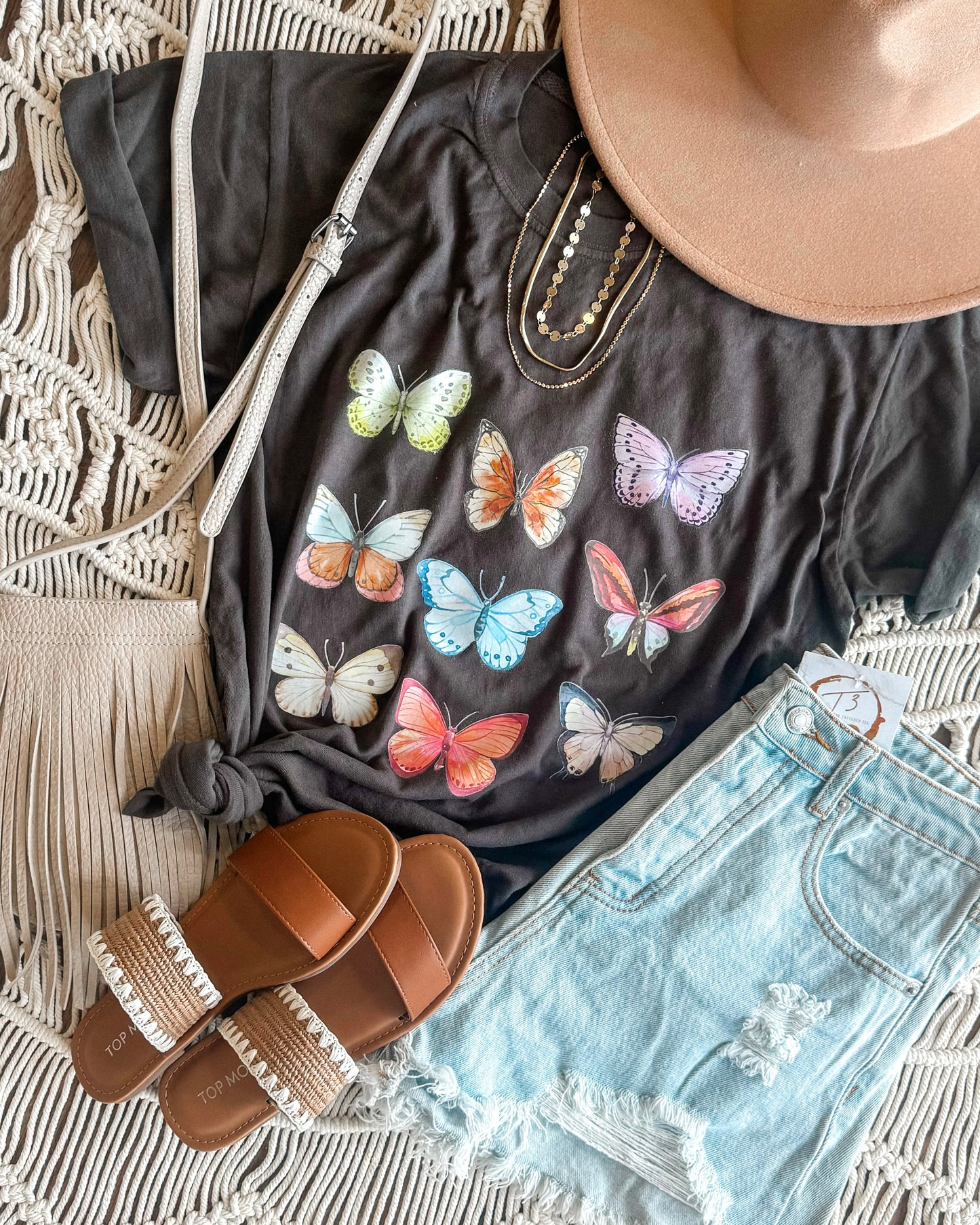 Retro Butterfly Collage Tee