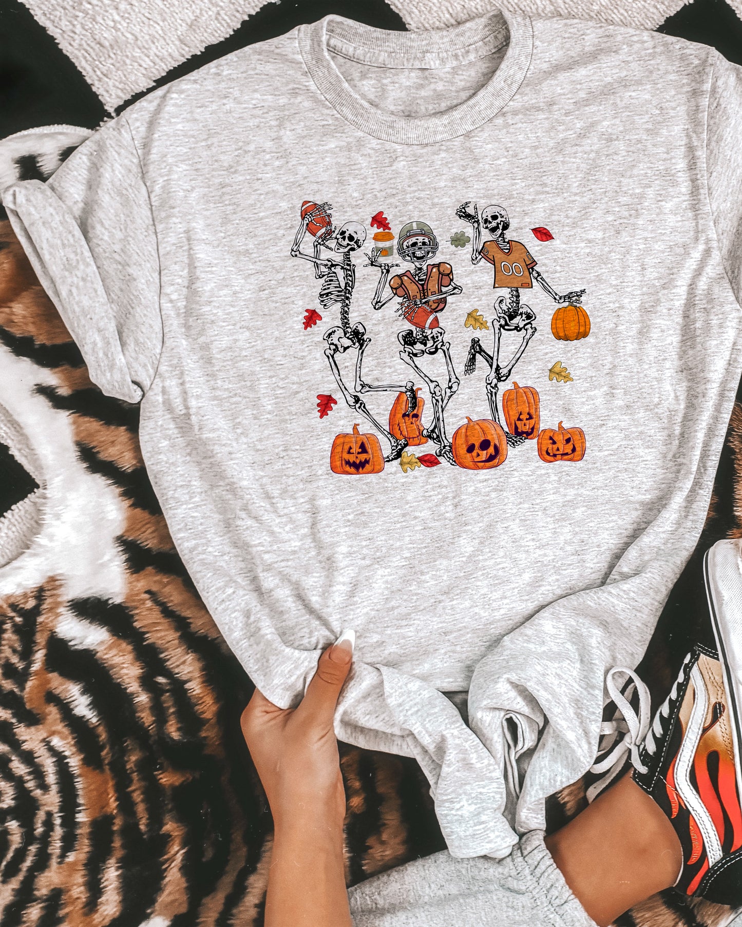 Skeleton Fall Football Tee (PRE-ORDER)