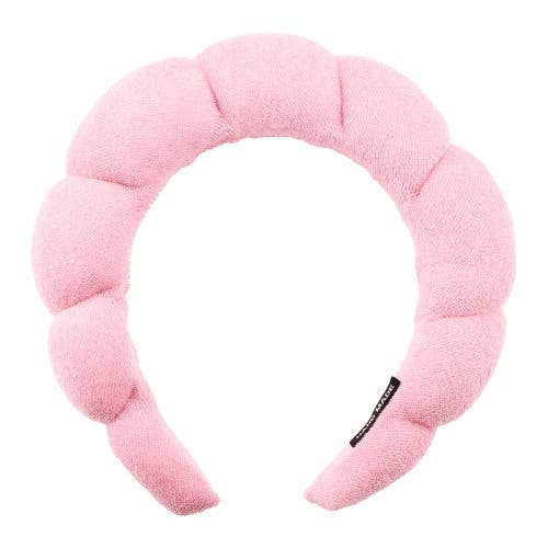CALA Spa Bubble Puffy Headband and Wristband Set: Mint